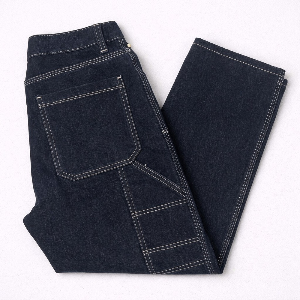 PacSun Carpenter Jeans Womens 28 Black Contrast Stitch Workwear Pants